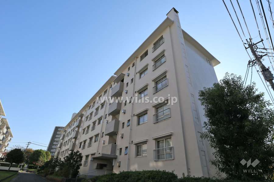 西一団地１３号棟の外観（北側から）