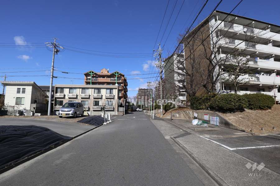 敷地西側の前面道路（南側から）