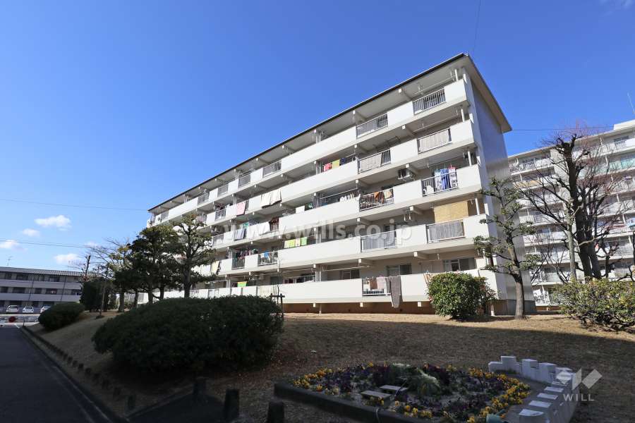 藤の木団地4号棟の外観（南東側から）