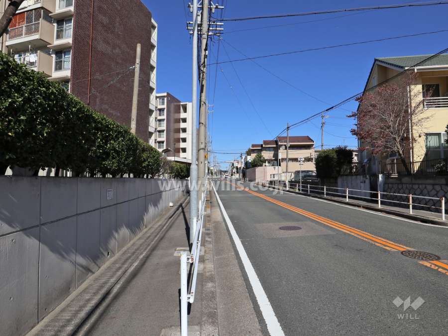 敷地東側前面道路