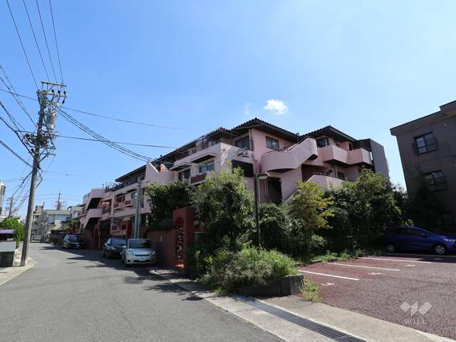 廻間公園南マンションの外観（北西側から）