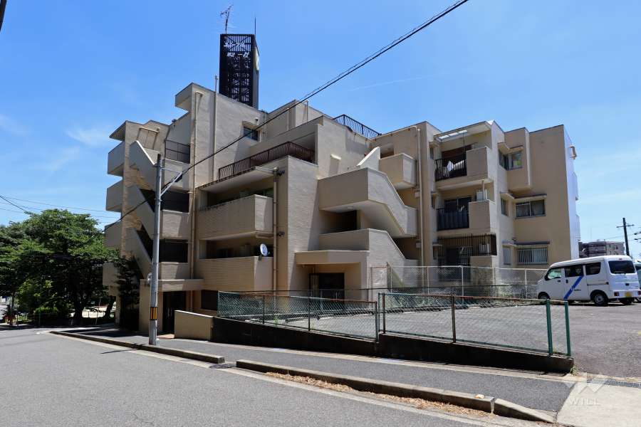 ユニーブル第2一社マンションの外観（北西側から）