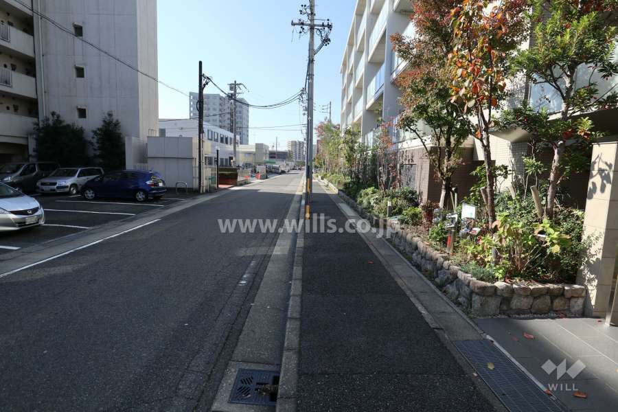 敷地南側の前面道路