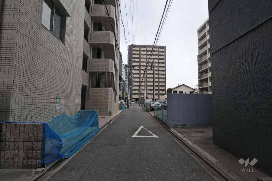 敷地北側の前面道路