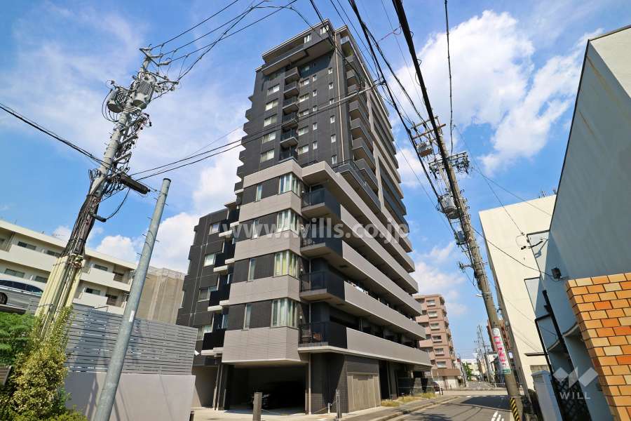 プラセシオン明倫の外観（南東側から） 