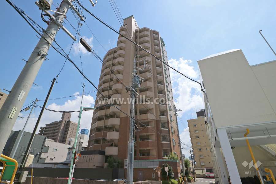 カルティア徳川の外観（北西側から）