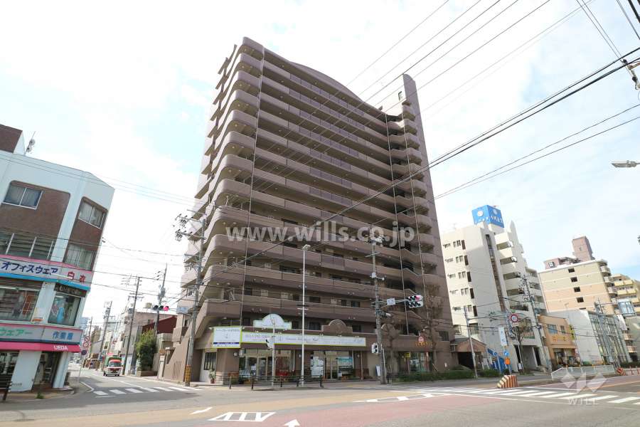 グランドメゾン徳川東の外観（北東側から）