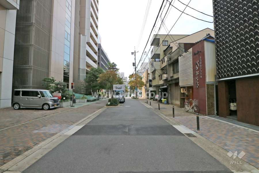 敷地北側の前面道路（東側から）
