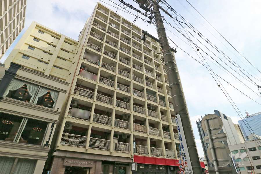 チサンマンション桜通久屋の外観（北西側から）