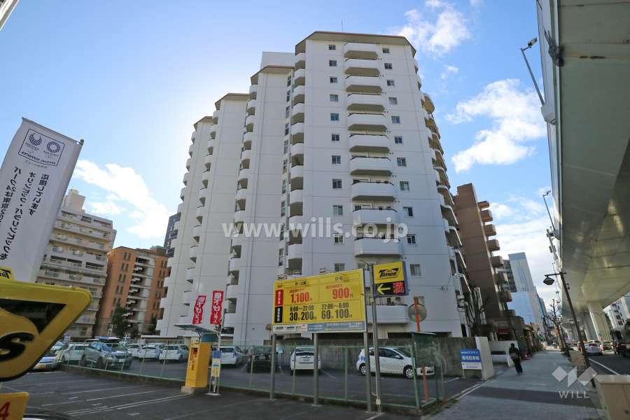 グリーンハイツ外堀通りの外観（北東側から）