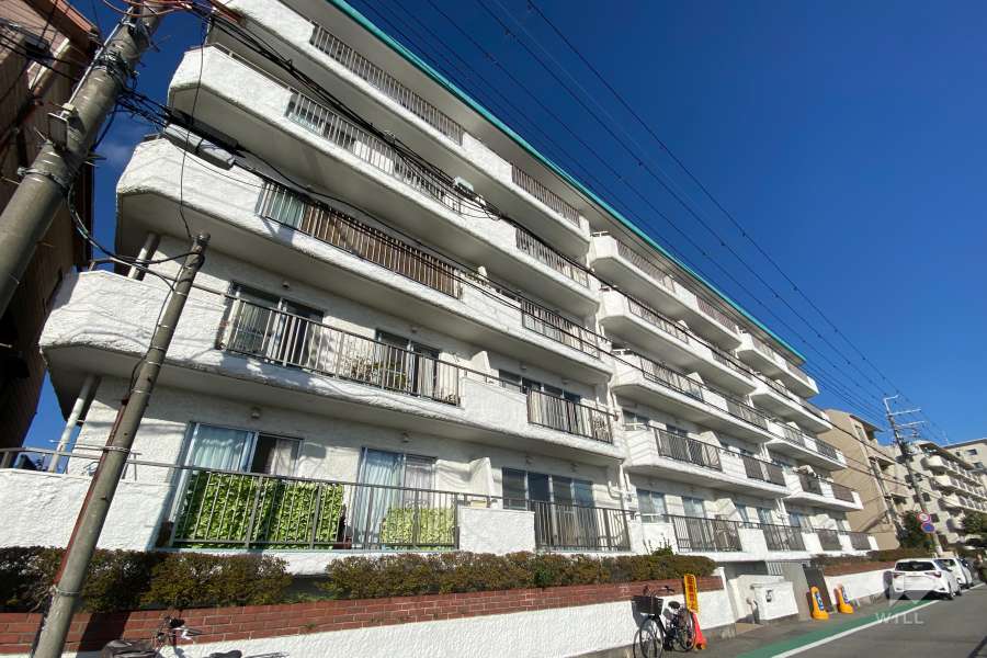 仁川グランドハイツの外観（南西側から）