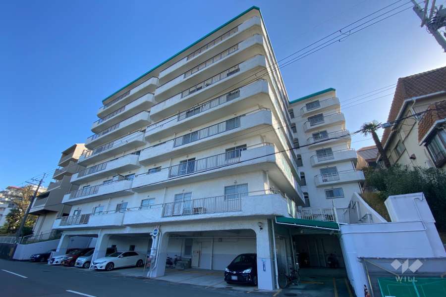 仁川グランドハイツの外観（北西側から）