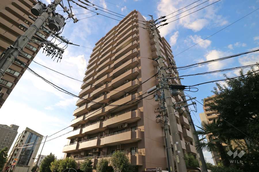 ヴェルビュ代官町の外観（南東側から）