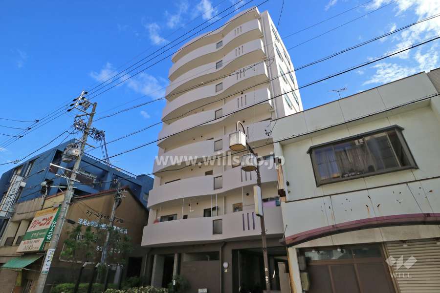 朝日プラザ代官町の外観（北西側から）