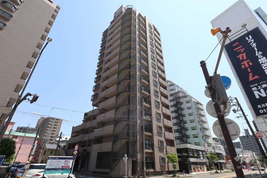ユニーブル代官町の外観（北西側から）