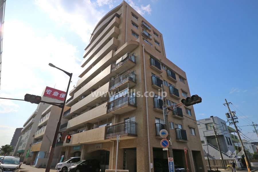 三旺マンション砂田橋の外観（南東側から）