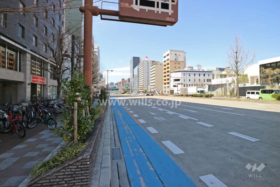 敷地北側の前面道路（東側から）