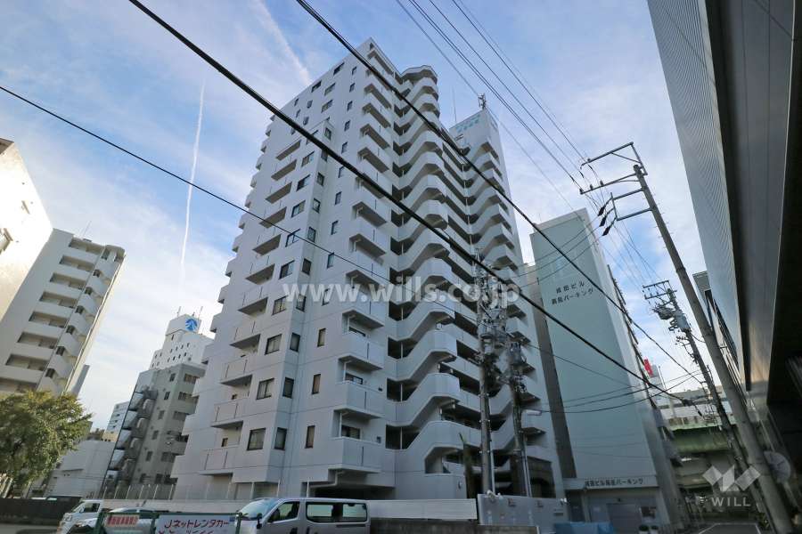 サンパーク高岳駅前の外観（北東側から）