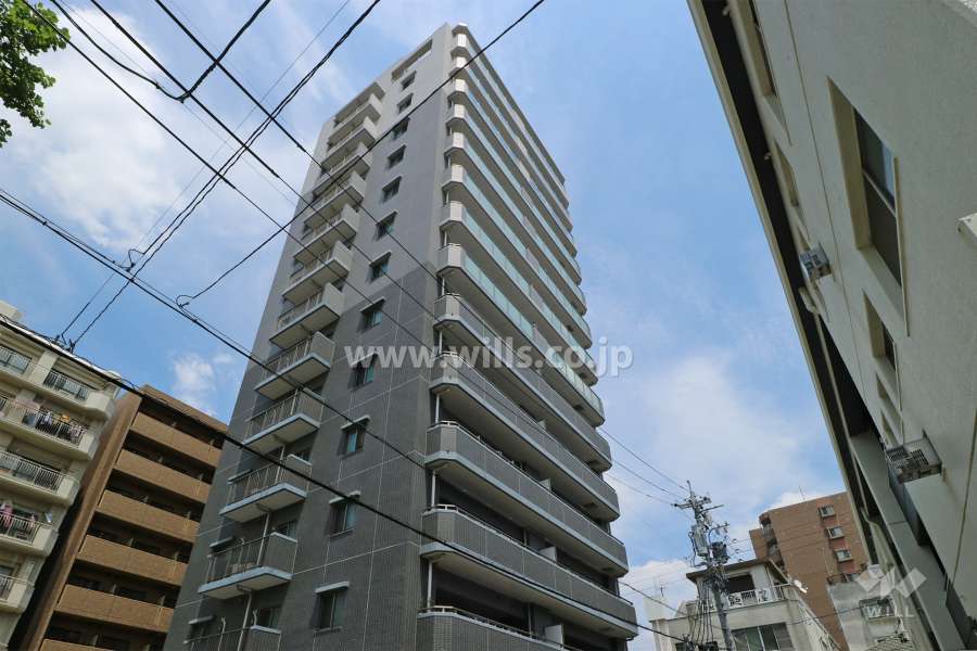 サンメゾン徳川東ELDOの外観（南西側から）