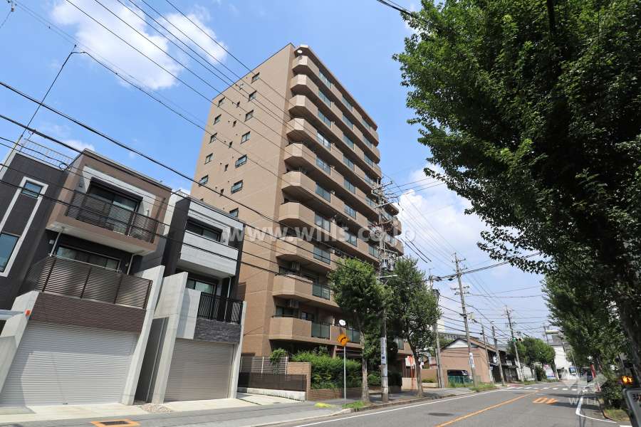 徳川一丁目パークマンションの外観(南西側から撮影)