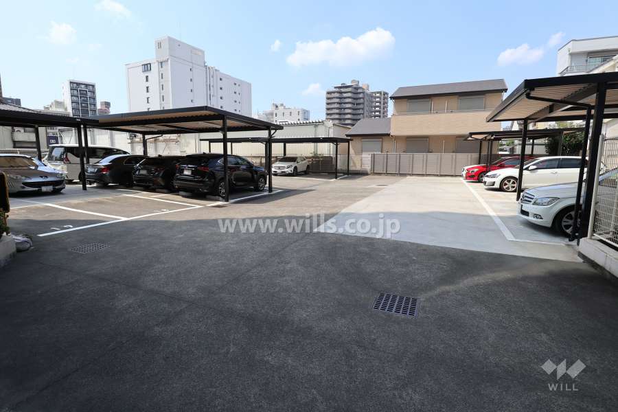 敷地内駐車場(屋外平面式)　※一部ルーフ付き