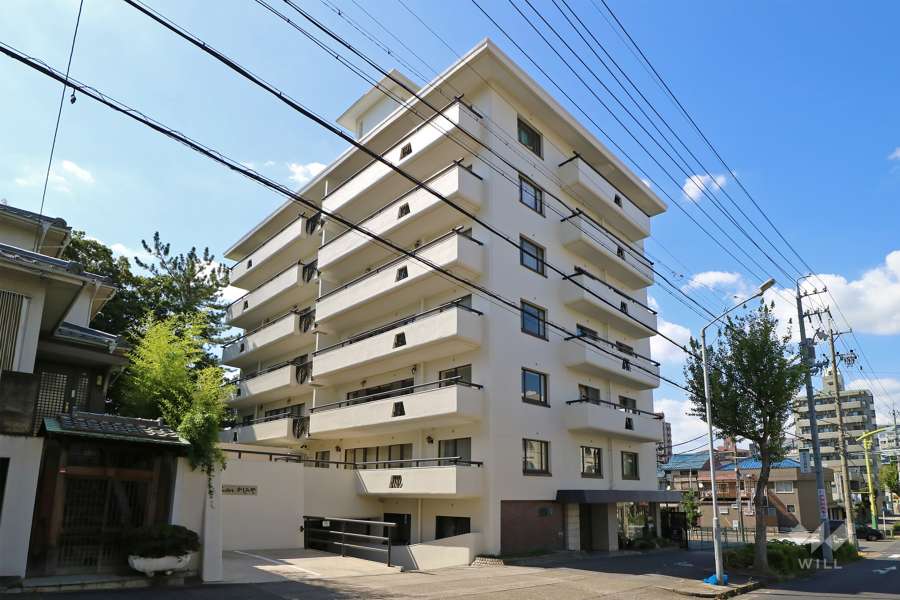 マンション徳川苑の外観（南東側から）
