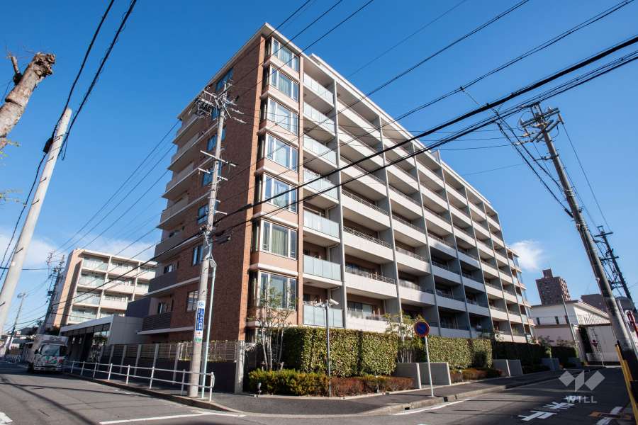 マストスクエア白壁の外観（南西側から）