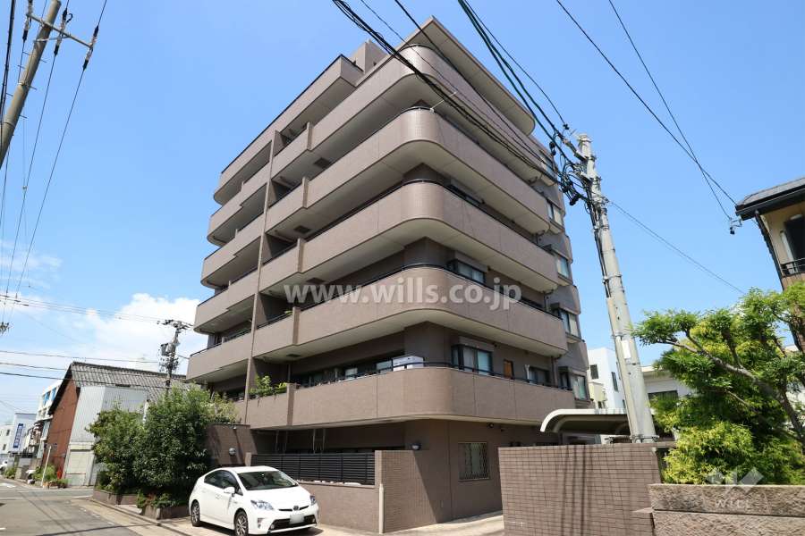 ソレーユベルテ東徳川の外観（南東側から）