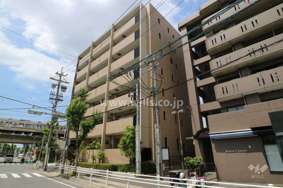 サンクレーア大曽根矢田の外観（南側から）