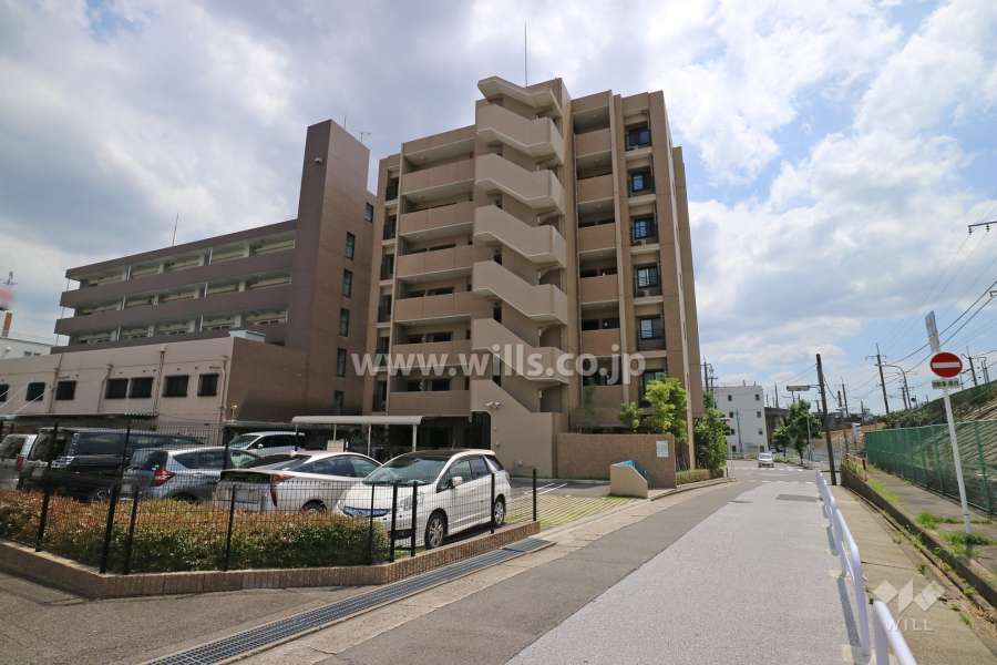 敷地北西側の前面道路（北東側から）