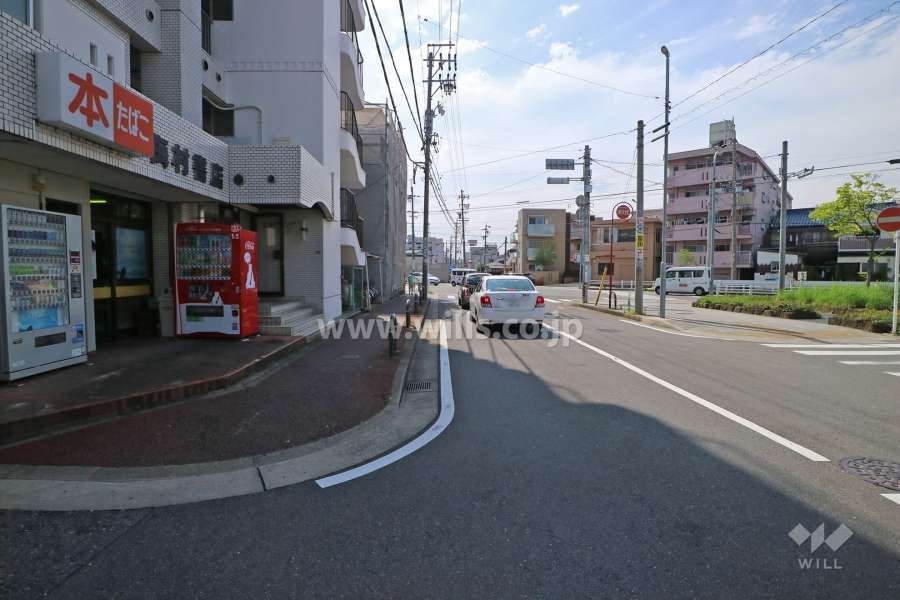 敷地北側の前面道路（東側から）