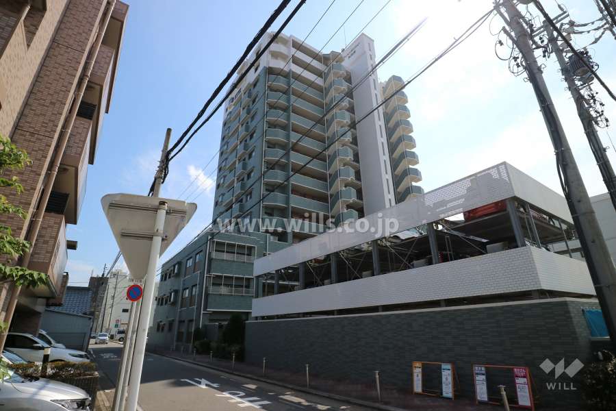 マンション矢田東の外観（北東側から）