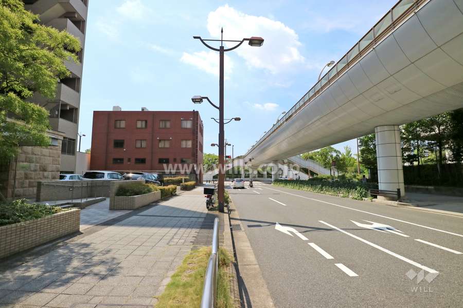 敷地北側の前面道路（東側から）