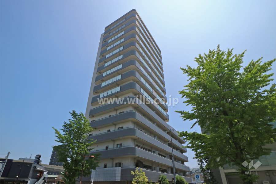 フレストシティ矢田南の外観（南西側から）