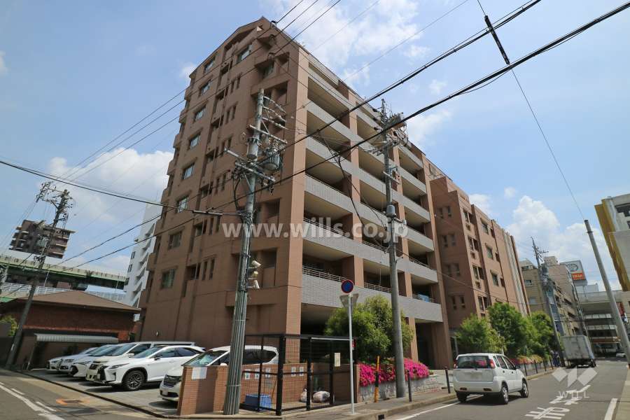 ライオンズガーデン橦木町の外観（北西側から）
