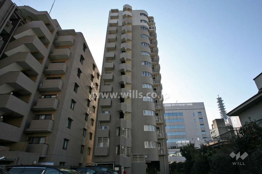 プレティナレジデンス橦木町の外観(北側から)