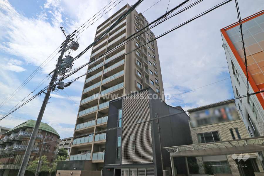撞木町パークハウスの外観（南東側から）