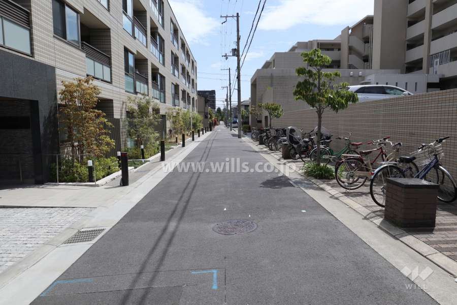 敷地南側の前面道路