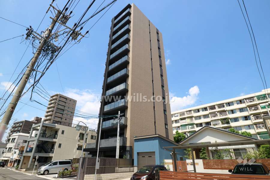 オープンレジデンシア桜通豊前町の外観（南東側から）