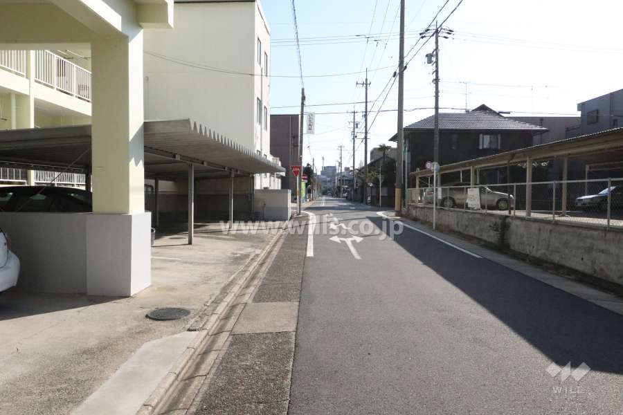 敷地南側前面道路