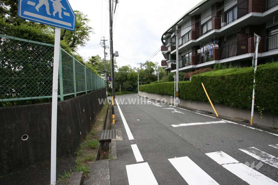 敷地南側の前面道路