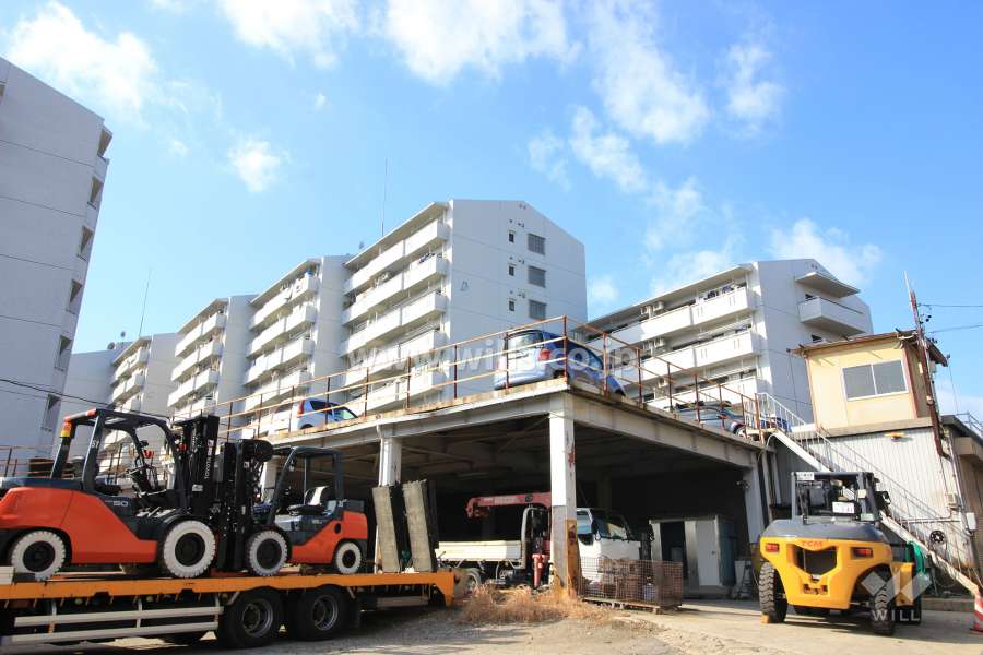 サンハイツ八事ふじみD棟の外観（南東側から）