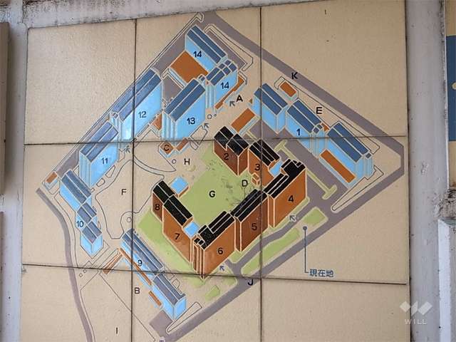 豊中島江住宅（グリーンタウン島江）の敷地配置図