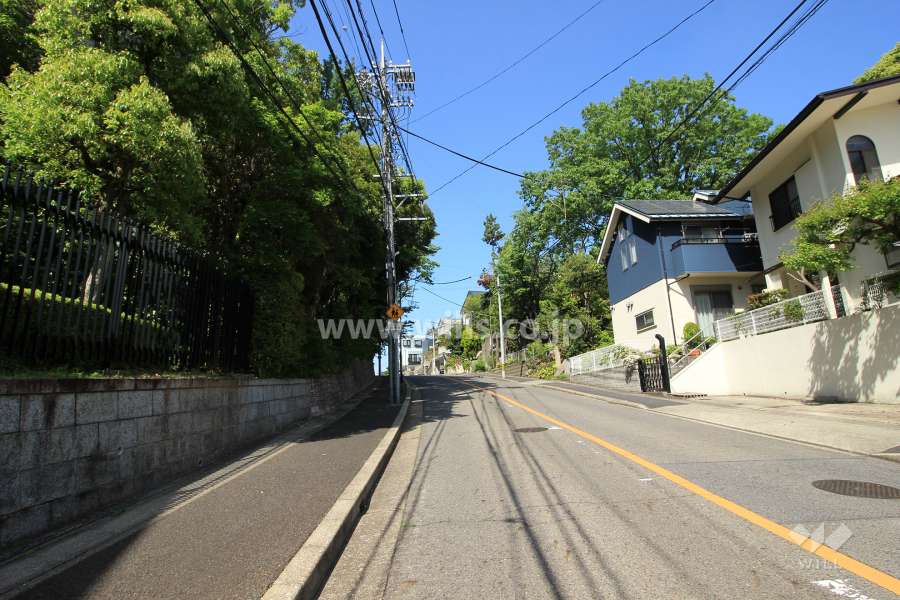 敷地東側の前面道路
