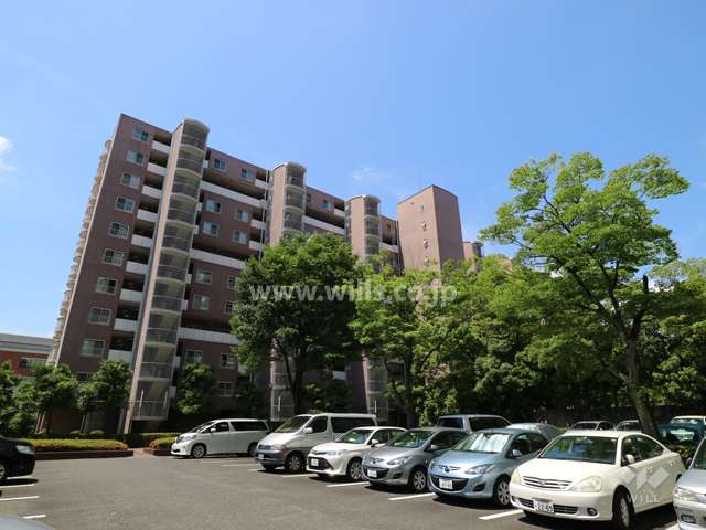 矢田川パークハウスB棟の外観（北東側から）