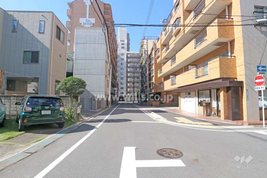 敷地南側の前面道路（東側から）