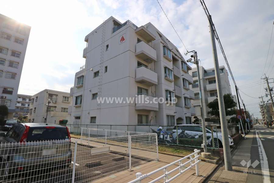 メゾン豊年町２号棟の外観（北東側から）