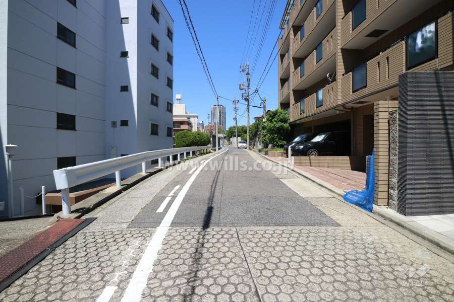 北側前面道路(東側から)