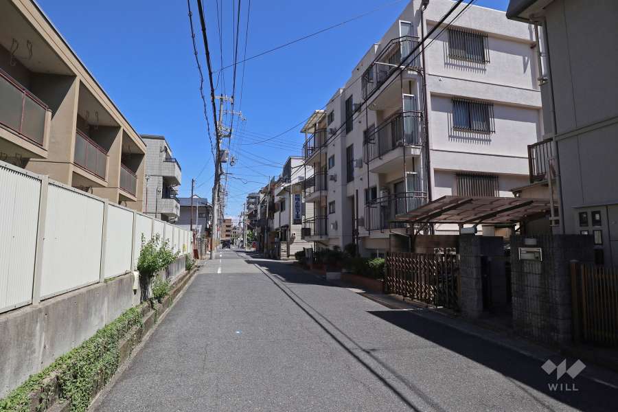 敷地北側の前面道路