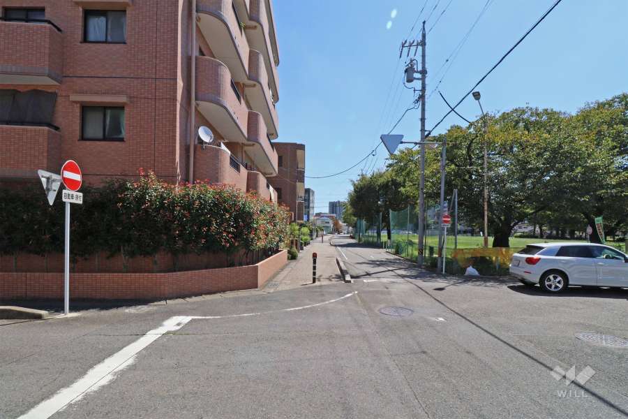 敷地南側前面道路